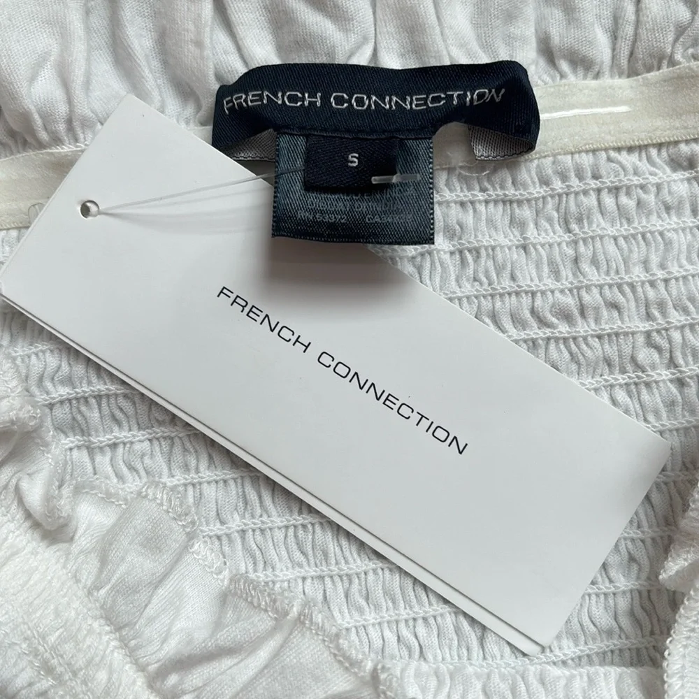 French Connection White Strapless Top Size Small NWT!! - Picture 2 of 4